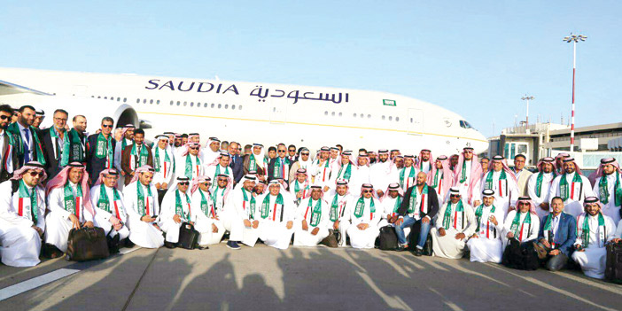  لقطات من وصول الوفد السعودي إلى بغداد