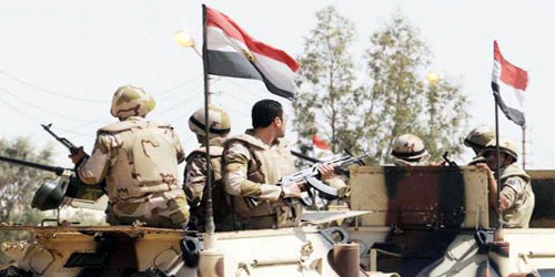 الجيش المصري يدمر 5 أوكار إرهابية بوسط سيناء 
