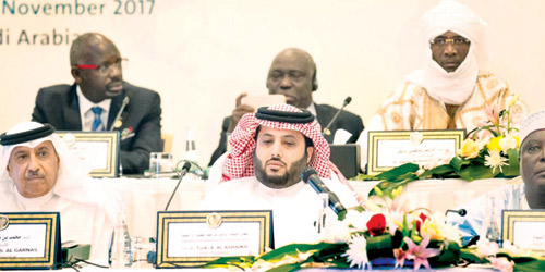   تركي آل الشيخ خلال الجمعية العمومية