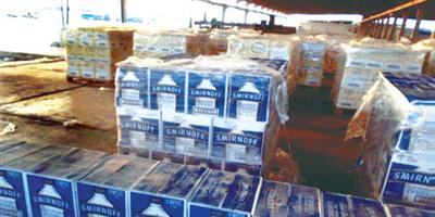 15 ألف زجاجة خمر بإرسالية «مياه ورد» 