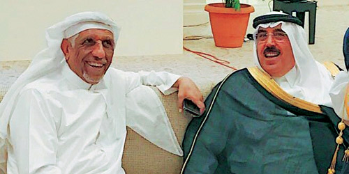   الفقيد ناصر المقرين مع المهندس سلطان المقيرن