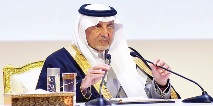  الأمير خالد الفيصل خلال إعلان أسماء الفائزين بجائزة الملك فيصل العالمية