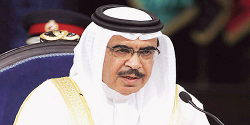  وزير الداخلية البحريني خلال مؤتمر صحفي سابق