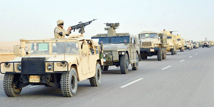  إمدادات الجيش المصري متوجهة إلى سيناء لدعم عملية تطهيرها من الإرهاب