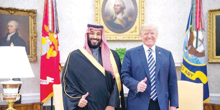 ولي العهد وترامب استعرضا تعزيز الشراكة الاستراتيجية السعودية - الأمريكية 