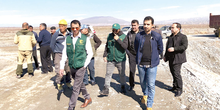مركز الملك سلمان للإغاثة ينجز 80 % من مشروع المصدات الخرسانية لنهر بانج في طاجيكستان 