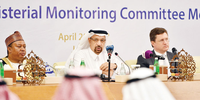 خلال الاجتماع الثامن للجنة الوزارية المشتركة لمراقبة إنتاج النفط 