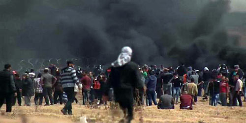 استشهاد 3 فلسطينيين وإصابة 600 آخرين في غزة 