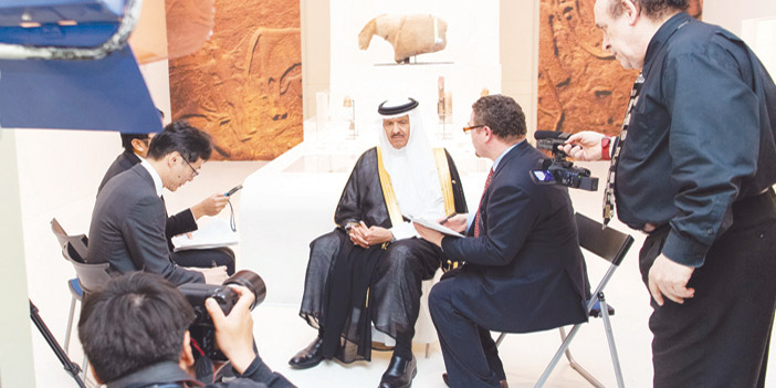  من اللقاءات الإعلامية اليابانية الخاصة مع الأمير سلطان بن سلمان