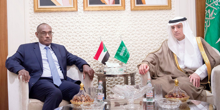 الجبير يبحث مع وزير خارجية السودان العلاقات الثنائية 