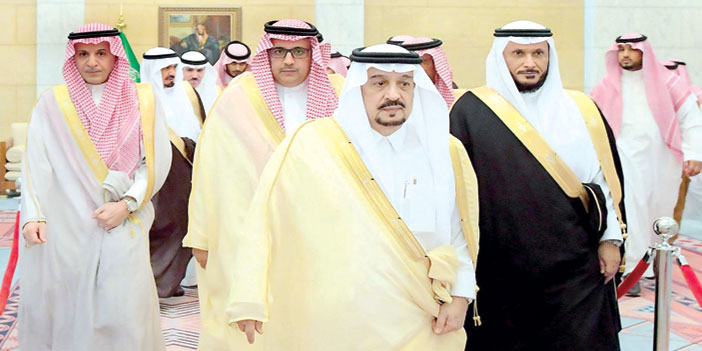  سمو أمير منطقة الرياض خلال الاستقبال