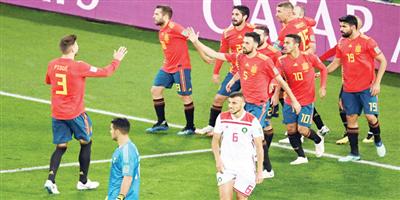التعادل مع المغرب وإيران ينقل إسبانيا والبرتغال لدور ثمن النهائي 