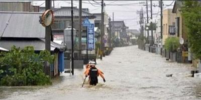 إجلاء مئات الآلاف في اليابان وسط هطول غير مسبوق للأمطار 