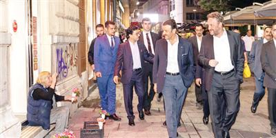 الرئيس البوسني يصطحب الأمير سلطان بن سلمان في جولة بالوسط التاريخي لمدينة سراييفو 