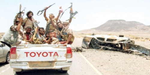  الجيش اليمني خلال تقدمه في جبهات صعدة