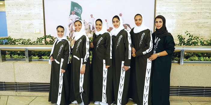  المنتخب السعودي للمبارزة (للفتيات) المشارك في البطولة العربية
