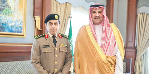  الأمير فيصل بن سلمان يقلّد العتيبي رتبة عميد