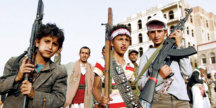  الأطفال في صفوف الحوثيين الأمامية