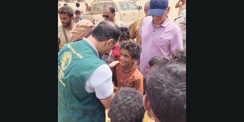 فريق مركز الملك سلمان للإغاثة يتفقد احتياجات قرى حيران 