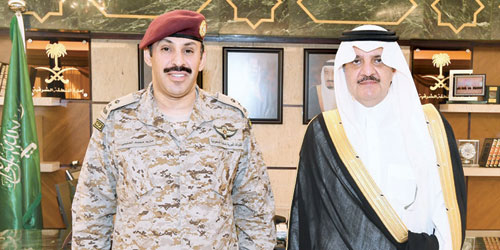  الأمير سعود بن نايف يقلد العتيبي رتبة لواء
