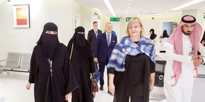 وزيرة الصحة الفنلندية تزور مركز صحي المربع بالرياض 