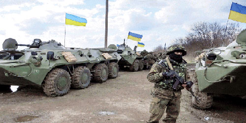 لوجانسك شرق أوكرانيا تتهم القوات الأوكرانية  بقصف أراضيها 