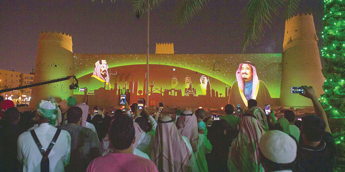 مدينة الرياض تتجلَّى بأبهى حلة خضراء في يوم الوطن الـ(88) 