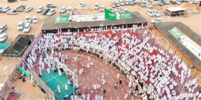 «بني عطية» يقيمون كرنفالاً احتفالياً باليوم الوطني 