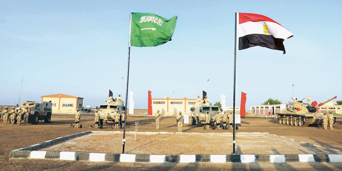  القوات السعودية المصرية المشاركة في التمرين