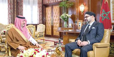 ملك المغرب يستقبل سمو وزير الداخلية 