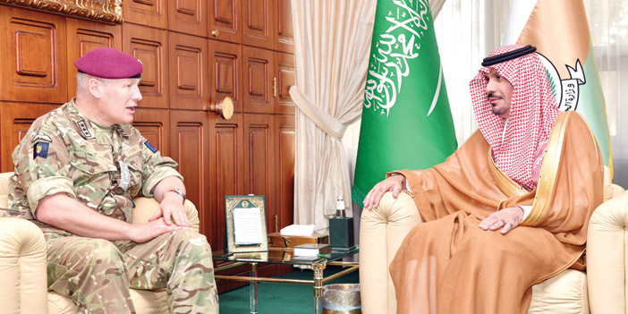 ابن عياف يستقبل كبير المستشارين البريطانيين لشؤون الدفاع للشرق الأوسط 