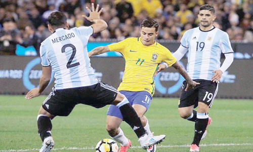  المنتخب البرازيلي  والأرجنتين