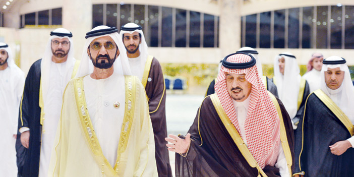  وصول الشيخ محمد بن راشد إلى الرياض