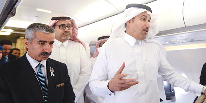 الجاسر: التقنية والاتصالات الفضائية المتقدمة على متن أسطول الخطوط السعودية 