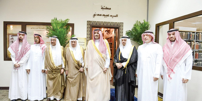 الأمير فيصل بن سلمان يدشن مكتبة الأديب والمؤرخ عبيد بن عبدالله مدني 