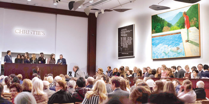 بيع لوحة للفنان ديفيد هوكني بـ(90) مليون دولار 