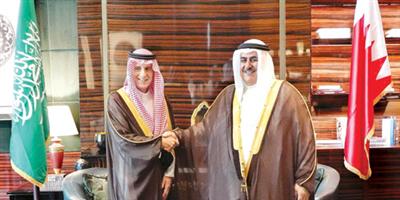 الجبير يلتقي وزير الخارجية البحريني 