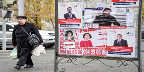 الأرمن يتوجهون إلى صناديق الاقتراع في انتخابات برلمانية 