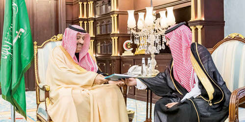  سمو أمير الباحة خلال الاستقبال