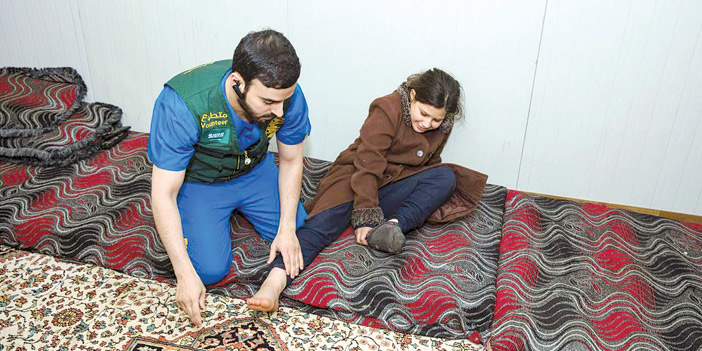 معالجة منزلية لمرضى مخيم الزعتري 