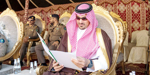  الأمير سعود بن خالد خلال اختتام الحفل