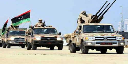 القوات المسلحة الليبية تفرض الأمن في مدينة سبها 