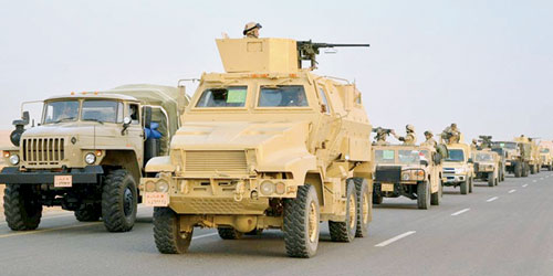  آليات الجيش المصري في سيناء لمحاربة الإرهابيين