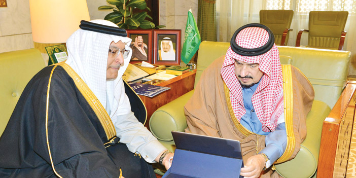 أمير منطقة الرياض يستقبل مدير عام صندوق تنمية الموارد البشرية ويدشّن فرع «هدف»