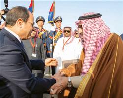 خادم الحرمين الشريفين يصل إلى شرم الشيخ لترؤس وفد المملكة إلى القمة العربية الأوروبية 