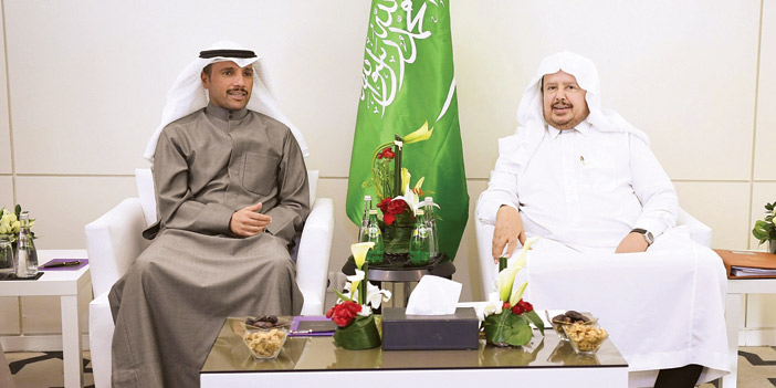 آل الشيخ يستقبل رئيس مجلس الأمة في دولة الكويت 
