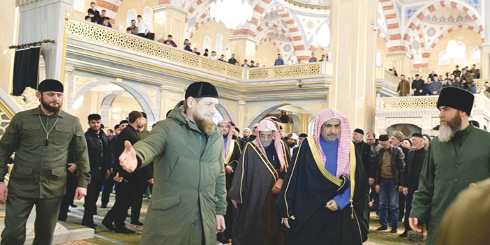  الرئيس الشيشاني يقدّم د. محمد العيسى ليلقي خطبة الجمعة