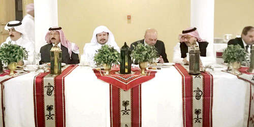 حضر حفل غداء سمو سفير المملكة في الأردن 