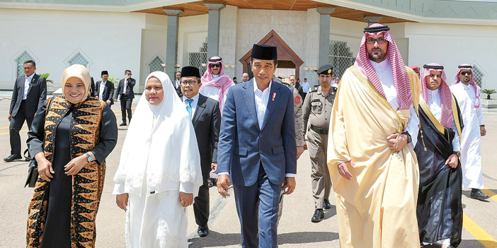 رئيس جمهورية إندونيسيا يغادر المملكة 