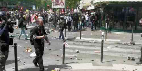 صدامات بين الشرطة ومتظاهرين في فرنسا 